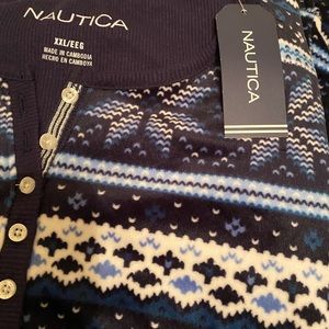 Nautica Fleece Pajama Set XXL New